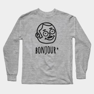 Bonjour hello France Long Sleeve T-Shirt